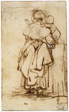 'Woman with a Child on Her Lap', 1640s.  Artist: Rembrandt Harmensz van Rijn