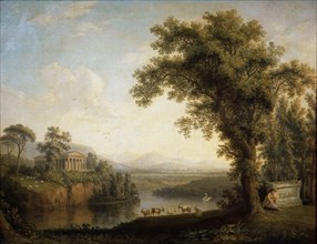 'Antique landscape with the Phaethon's tomb', 1785.  Artist: Jacob Philip Hackert