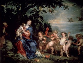 'Rest on the Flight into Egypt (Virgin with Partridges)', c1629-1630.  Artist: Anthony van Dyck