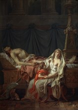 'Andromache mourns Hector', 1783.  Creator: Jacques-Louis David.