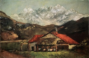 'A Hut in the Mountains', c1874. Artist: Gustave Courbet