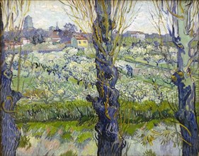 'Orchard in Blossom with View of Arles', 1889.  Artist: Vincent van Gogh