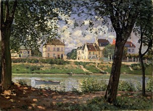 'Villeneuve-la-Garenne (Village on the Seine)', 1872.  Artist: Alfred Sisley