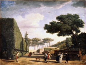 'View in the Park of the Villa Pamphili in Rome', 1749.  Artist: Claude-Joseph Vernet