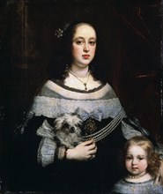 'Portrait of a Lady and a Little Girl', c1660. Artist: Justus Sustermans