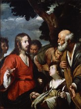 'The Miracle of the Five Loaves and Two Fishes', after 1630.  Artist: Bernardo Strozzi