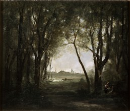 'Scene near a Lake', 1860-1873.  Artist: Jean-Baptiste-Camille Corot