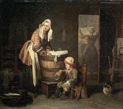'The Laundress', 1730s.  Artist: Jean-Simeon Chardin
