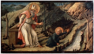 'The Vision of Saint Augustine', between 1452 and 1465.  Artist: Filippo Lippi
