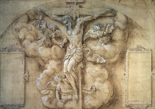 'The Crucifixion', 1547.  Artist: Giulio Campi