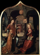 'The Annunciation', (Triptych, Central panel), 1517.  Artist: Jean Bellegambe
