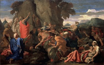 'Moses Striking Water from the Rock', 1649.  Artist: Nicolas Poussin