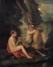'Satyr and Nymph', c.1630. Artist: Nicolas Poussin