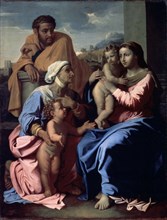 'The Holy Family with John the Baptist and Saint Elizabeth', 1644-1655.  Artist: Nicolas Poussin
