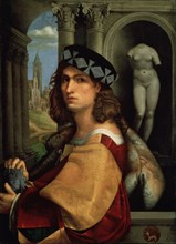 'Portrait of a Man', (Self-Portrait), 1512. Artist: Domenico Capriolo