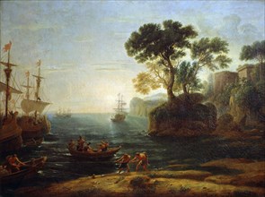 'Arrival of Aeneas in Italy. Morning of the Roman Empire', c.1620-1680. Artist: Claude Lorrain