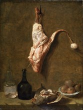 'Still life with a Leg of Veal', French painting of 18th century. Artist: Jean-Baptiste Oudry