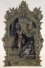 'Saint Martin and a Beggar', 1596.  Artist: Bartholomeus Spranger