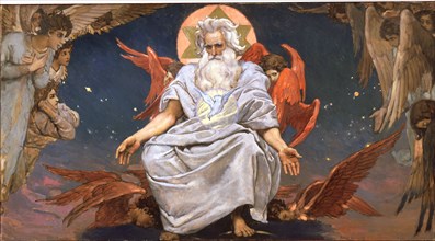 'God the Father', 1885-1896.  Artist: Viktor Mihajlovic Vasnecov