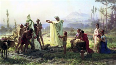 'The Consecration of the Herma', 1874.  Artist: Fyodor Andreyevich Bronnikov