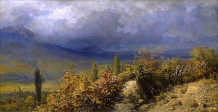 'Autumn view of the Crimea', 1884.  Artist: Grigori Grigoryevich Myasoedov