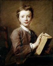 'A Boy with a Book', c1740.  Artist: Jean-Baptiste Perronneau