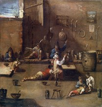 'Dog Training', c1690-1745. Artist: Alessandro Magnasco