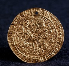 'Coin (Korabelnik) of Tsar Ivan III' (Averse: blossom cross), 1471-1490. Artist: Unknown