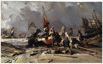 'After the Storm', 1869. Artist: Eugene Isabey