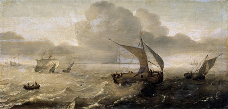 'Stormy Sea', 17th century. Artist: Hans Goderis