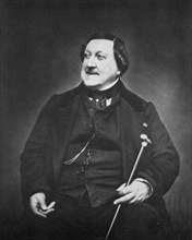 Gioachino Rossini, Italian composer, c1865. Artist: Etienne Carjat