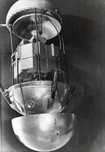 Sputnik 1, Russian satellite, 1957. Artist: Unknown