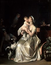 'Motherhood', 1800s.  Artist: Marguerite Gerard