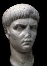Marble portrait bust of the Roman Emperor Nero, 1st century. Artist: Unknown