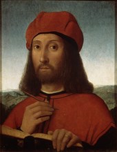 'Portrait of a Man', late 15th or early 16th century.  Artist: Antonio de Saliba