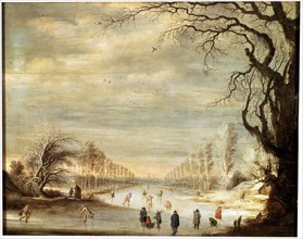 'Winter Landscape', 17th century.  Artist: Gysbrecht Leytens