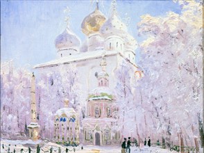 'Winter in the Trinity Sergius Lavra in Sergiev Posad', c1910. Artist: Nikolay Dubovskoy