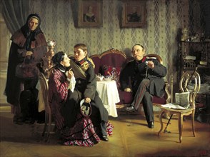 'The Farewell', 1872.  Artist: Alexei Ivanovich Korzukhin