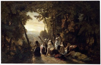 'The Lament of Jephthah's Daughter', 1846.  Artist: Narcisse Virgile Diaz de la Pena