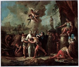 'The Martyrdom of Saint Lawrence', 18th century.  Artist: Gaspare Diziani