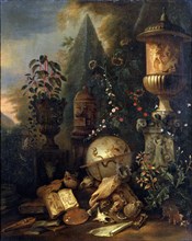 'Vanitas. Still Life with a Vase', 17th or early 18th century. Artist: Matthias Withoos
