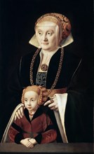 'Portrait of a Lady with Daughter', c1530s-c1540s.  Artist: Bartholomaeus Bruyn the Elder