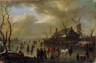 'Winter Landscape', 17th century. Creator: Klaes Molenaer.