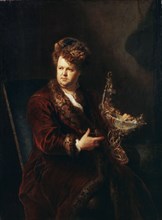 'Portrait of the Jeweller Johann Melchior Dinglinger', c1721. Artist: Antoine Pesne