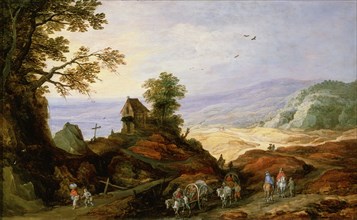 'Landscape with a Chapel on a Hill', late 16th or 17th century. Artist: Joos de Momper, the younger