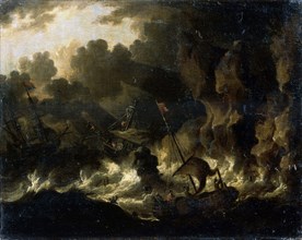 'Stormy Sea', 17th century. Artist: Dutch Master