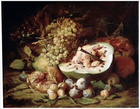 'Fruits', 1670s.  Artist: Abraham Brueghel