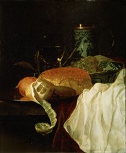 'Fruit, Bread and Wine', 17th century.  Artist: Juriaen van Streeck
