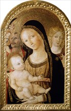 'Madonna and Child with Saints Catherine and Christopher', 15th century.  Artist: Matteo di Giovanni