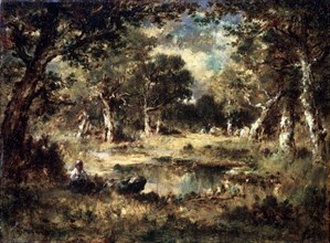 'Forest Swamp', 1870.  Artist: Narcisse Virgile Diaz de la Pena